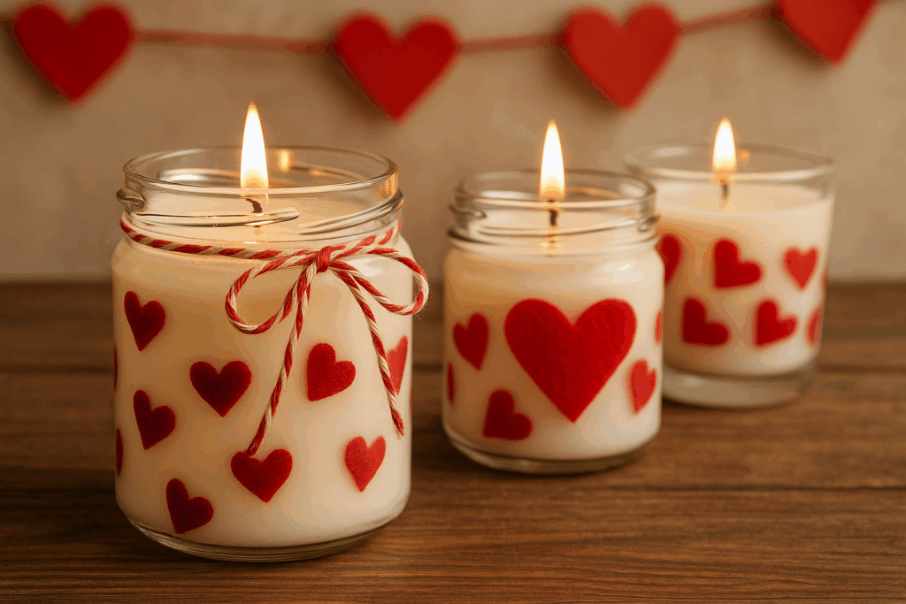 Velas aromáticas para o presente feito a mão para namorado