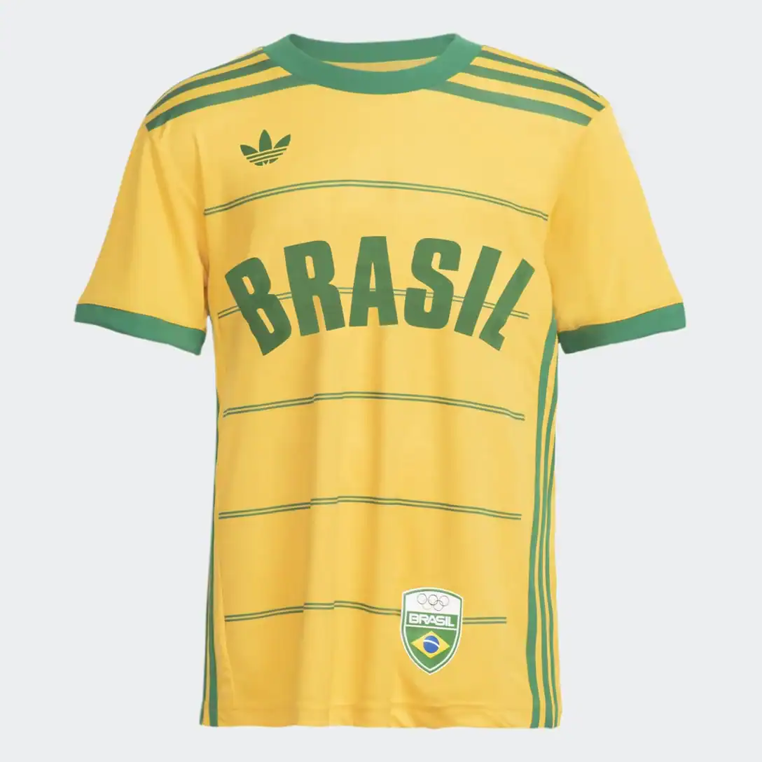 Camiseta Adidas Originals Cob Jersey amarela do Brasil