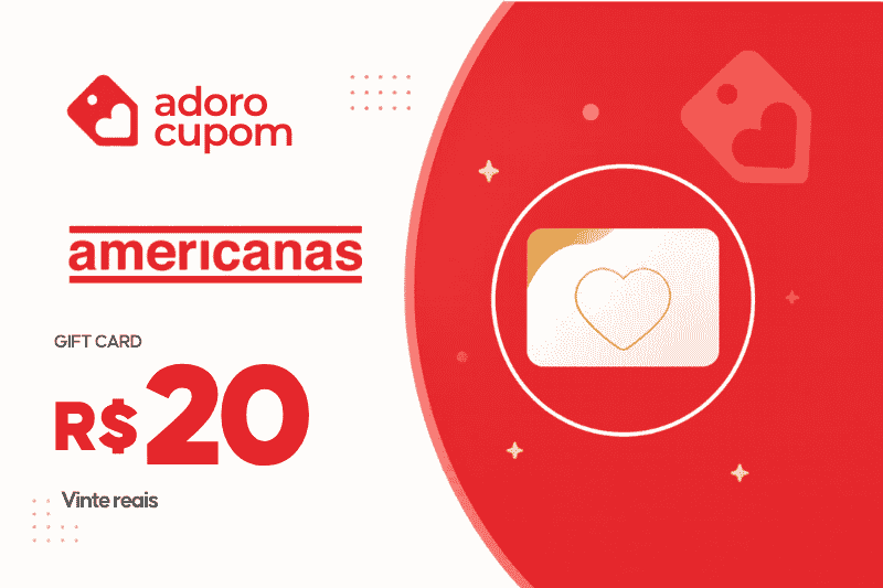 Gift card Americanas R$ 20