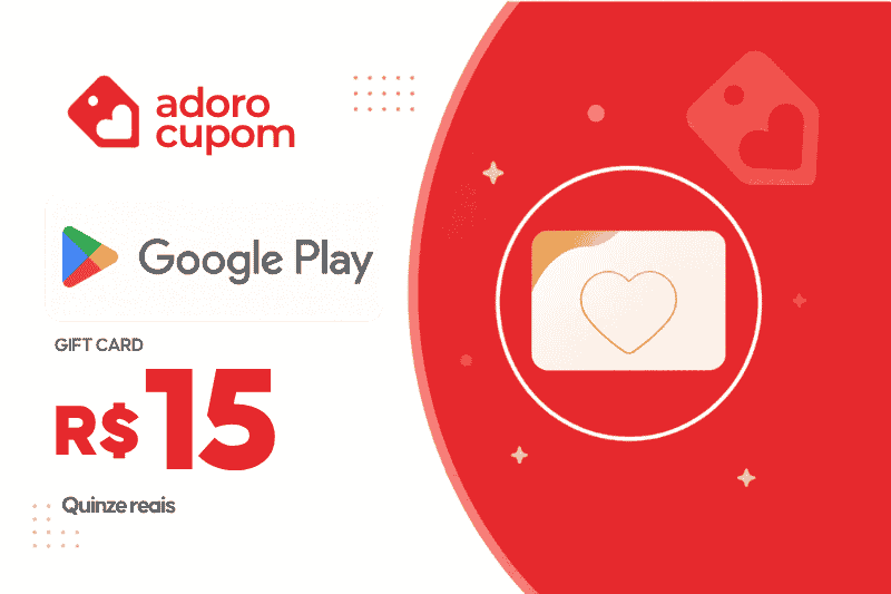 Gift card Google Play R$ 15