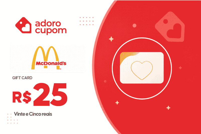 Gift card McDonald's R$ 25