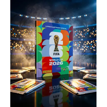 Álbum de figurinhas colecionáveis Copa do Mundo FIFA 2026 capa dura