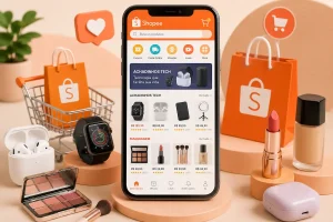 Promoção Shopee: tecnologia e maquiagem