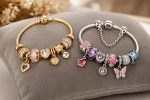 comparação entre joia de ouro Vivara e pulseira de prata Life by Vivara