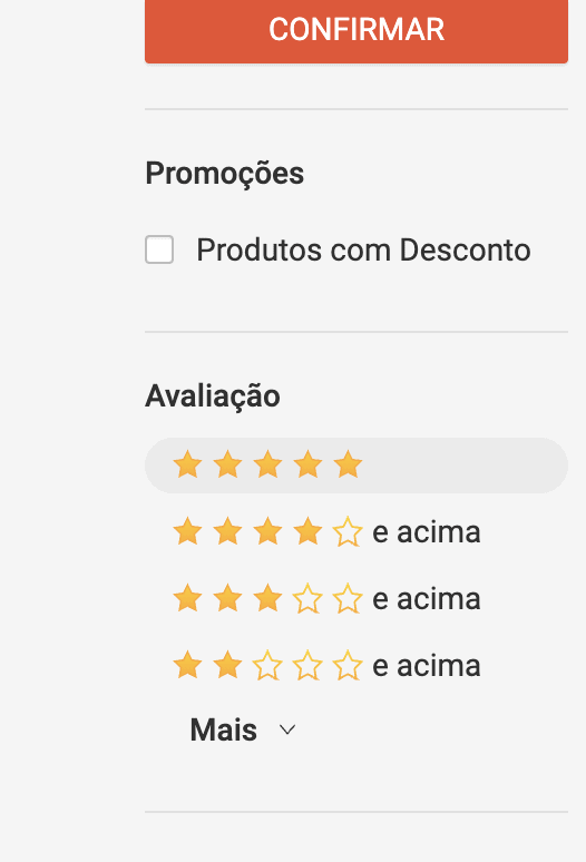 Como filtrar os melhores produtos de inverno na Shopee