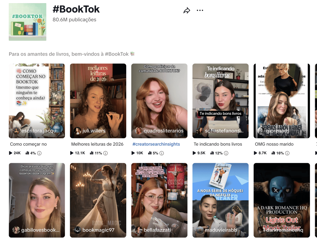 #BookTok não é apenas uma comunidade sobre livros