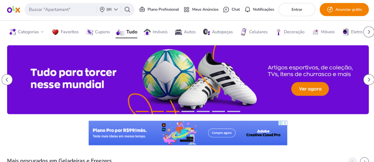 Cupons da OLX ativos agora no Adoro Cupom