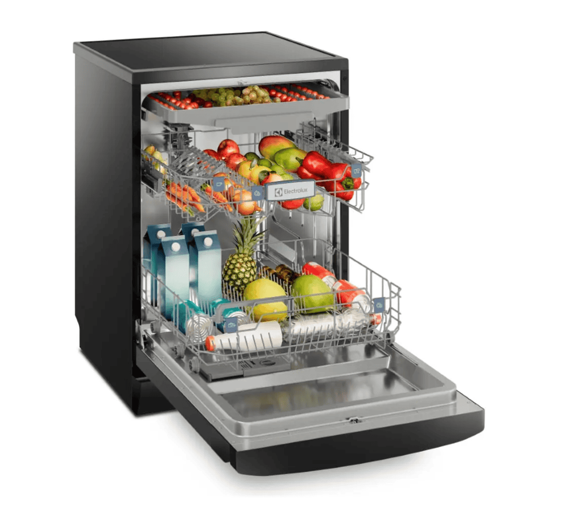 Lava-louças Electrolux 14 Serviços Preta Higienizar