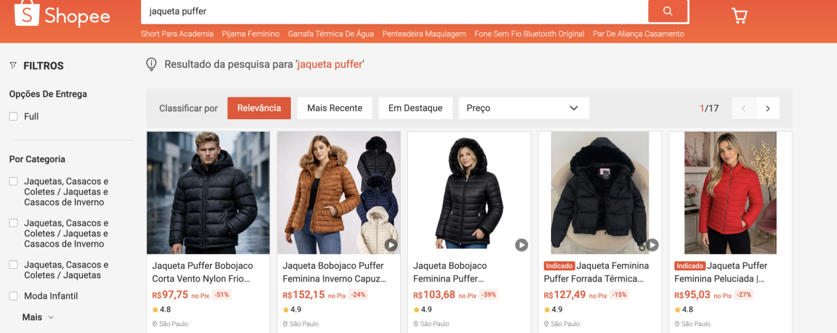 Inverno: os 15 produtos mais buscados